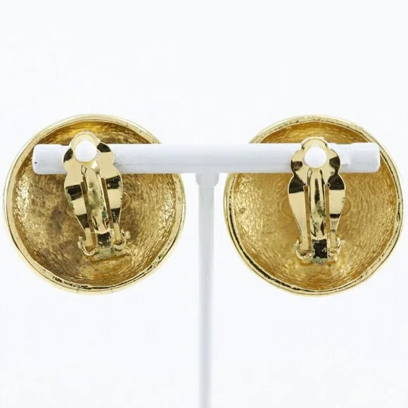 CHANEL Gold Logo Earrings - Picture 3 of 8